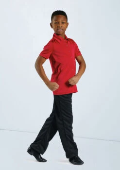 Weissman Boys Collared Shirt -Dance Costume Store 12501 red 11456 black 0099 60839.1678887463