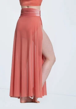 Weissman Velvet Waist Mesh Maxi Skirt -Dance Costume Store 14299 sienna 7497 24921.1698816780