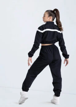 Weissman Cropped Track Jacket -Dance Costume Store 14304 black 14308 black 543 18667.1692402195