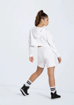 Weissman French Terry Pull-On Shorts -Dance Costume Store AH10417 white AH12500 white 964 42928.1692402912