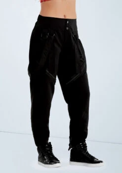 Weissman Pop Star Pants With Straps -Dance Costume Store AH10511 black 479 99799.1678890518