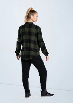 Weissman Oversized Buffalo Plaid Shirt -Dance Costume Store AH10810 olive AH7841 black 833 37677.1678890532