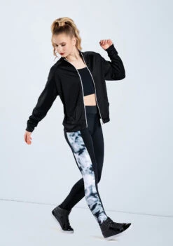 Weissman Zip-Front Track Jacket -Dance Costume Store AH3319 black PL11941 white 551 23746.1698840275