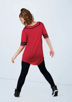 Weissman Oversized Baseball Jersey -Dance Costume Store AH9224 red MT6789 black 080 35849.1678890723