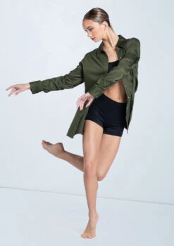 Weissman Solid Button Down Shirt -Dance Costume Store AH9878 olive 199 17190.1678890736