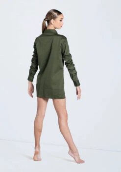 Weissman Solid Button Down Shirt -Dance Costume Store AH9878 olive 205 96629.1678890736