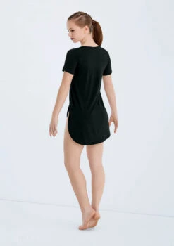 Weissman Oversized Favorite Tee Dress -Dance Costume Store D10565 black 102642 84053.1678890772