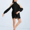Weissman Open Sleeve Overdress -Dance Costume Store D10759 black 1642 77456.1678890789