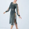 Weissman Spliced Blouson Overdress 1 Weissman Spliced Blouson Overdress -Dance Costume Store D12200 pine 149 55121.1678890848