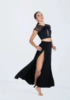 Weissman Matte Jersey Maxi Skirt -Dance Costume Store MT10463 black S13081 black 961 61363.1698450570