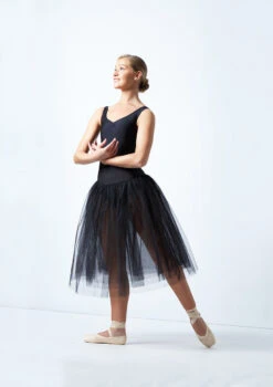 Alegra Basic Romantic Tutu -Dance Costume Store alg0258 black front 2 02717.1684970416