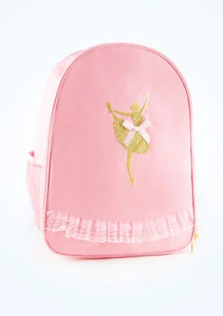 Capezio Ballet Bow Backpack -Dance Costume Store cab280 pink front t 34184.1698711779