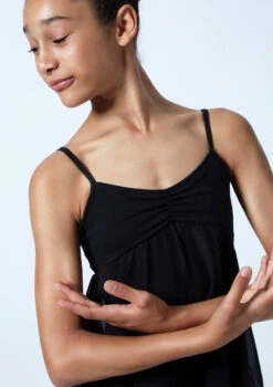 Move Dance Myla Skirted Leotard -Dance Costume Store mol5158 black close up front 1 12155.1678884429