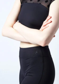 Move Dance Dixie Footless Legging 9 Move Dance Dixie Footless Legging -Dance Costume Store mop0633 black close up front 1 90405.1678884549