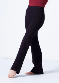 Move Dance Robyn Kids Jazz Pants -Dance Costume Store mop5002 black front t 39419.1695433072