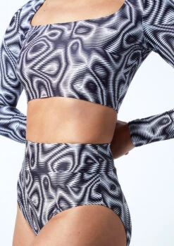 Move Dance Luna High Waisted Brief - Dimensions 9 Move Dance Luna High Waisted Brief - Dimensions -Dance Costume Store mor0906 dim close up front 1t 26982.1686177945