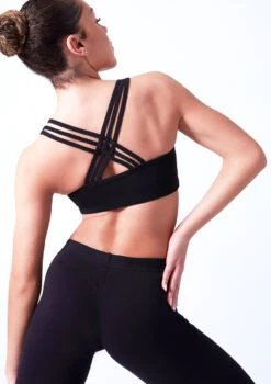 Move Dance Lola Bra Top -Dance Costume Store moz0252 black close up back t 11118.1695433413