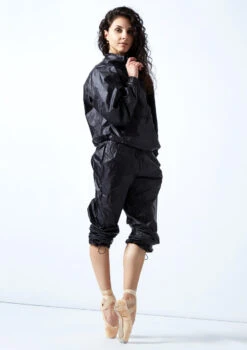 Move Dance Regina Heat Retention Jacket -Dance Costume Store moz0400 black front 1 68980.1678884932