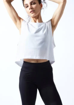 Move Dance Patti Dance Top -Dance Costume Store moz0632 white front 1t 25632.1690450551