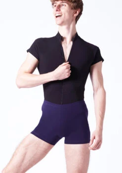 Wear Moi Condor Mens Zip Leotard -Dance Costume Store wmcondor black front t 15665.1698103278