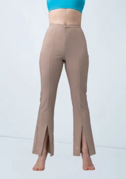 Weissman Split-Front Suit Pants -Dance Costume Store wn15562 latte 88 15769.1694697961
